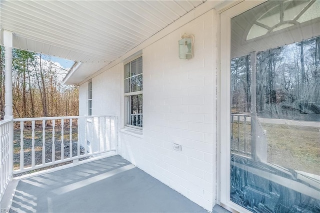 exterior space with a porch