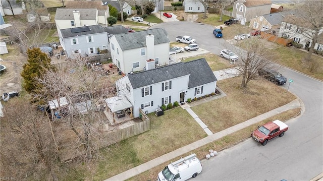 bird's eye view with a residential view