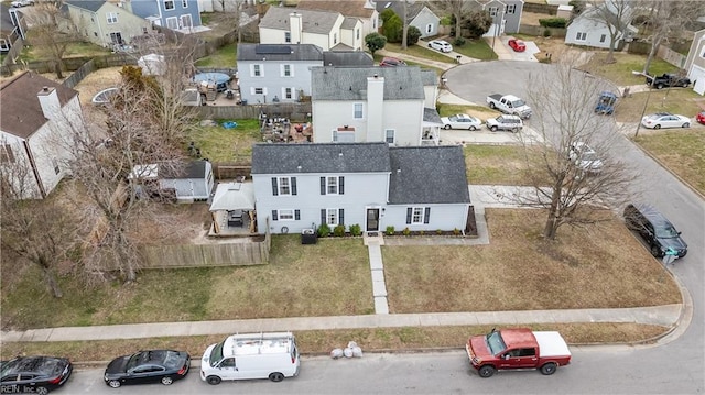 bird's eye view featuring a residential view