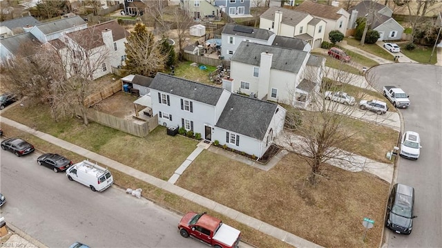 drone / aerial view featuring a residential view