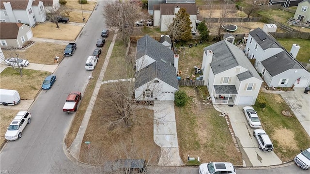 drone / aerial view featuring a residential view