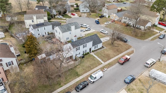 aerial view featuring a residential view