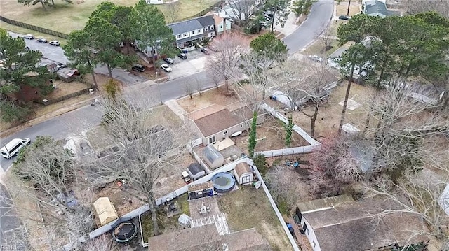 drone / aerial view featuring a residential view