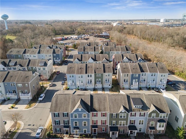 drone / aerial view featuring a residential view