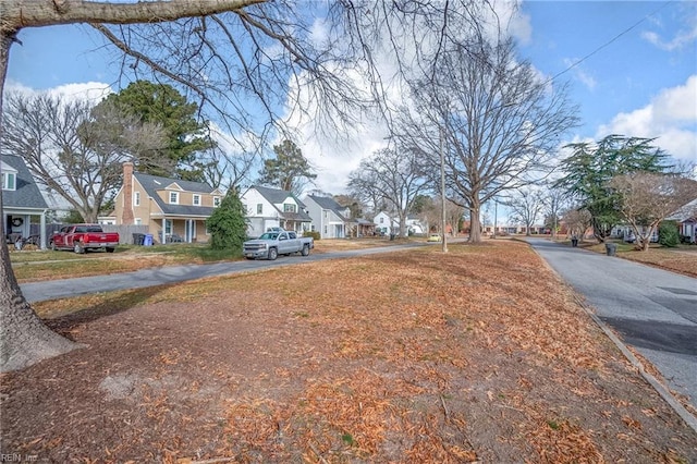 view of street with a residential view