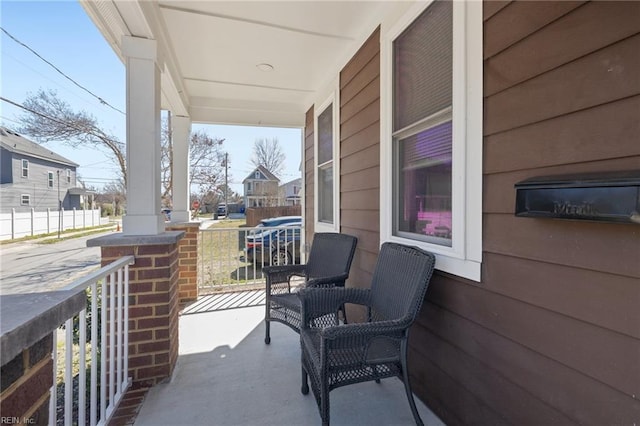 view of patio with covered porch