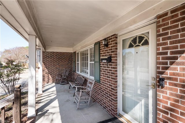 view of patio / terrace featuring covered porch