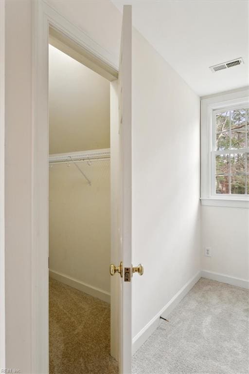 closet with visible vents