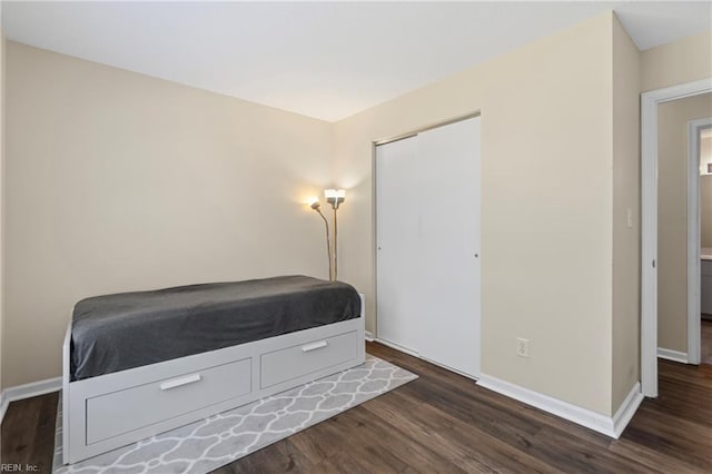 3853 Lasalle Dr Unit 110, Virginia Beach, VA 23453 - bedroom with wood finished floors, baseboards, and a closet