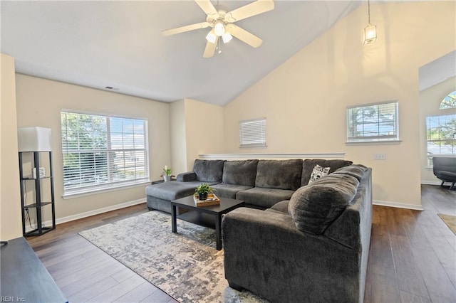 3853 Lasalle Dr Unit 110, Virginia Beach, VA 23453 - living area with dark wood finished floors, a healthy amount of sunlight, and baseboards