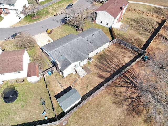 birds eye view of property featuring a residential view