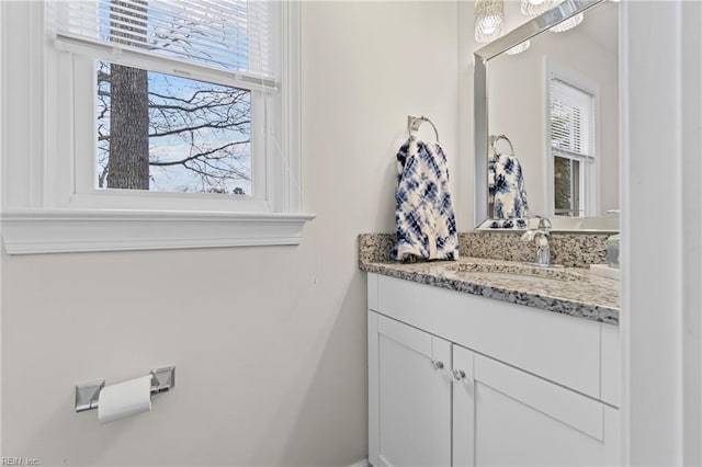 bathroom with vanity