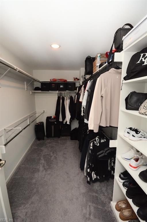 spacious closet featuring carpet