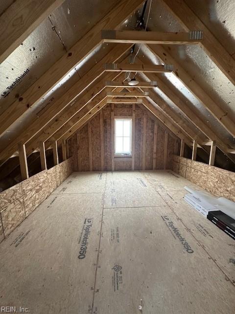 view of attic