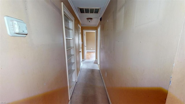 hallway with visible vents