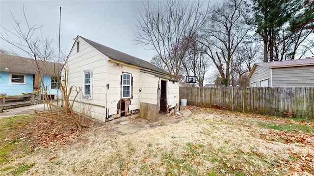 exterior space with fence