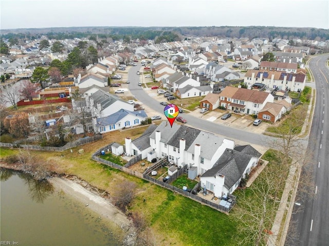 bird's eye view featuring a residential view