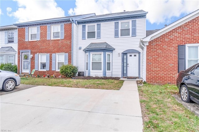 multi unit property with brick siding