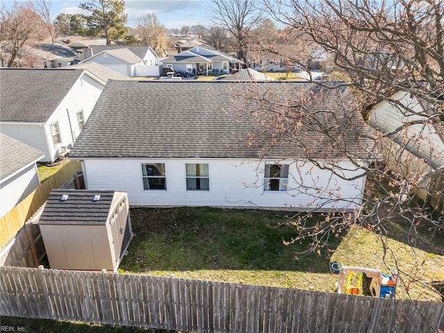 bird's eye view featuring a residential view