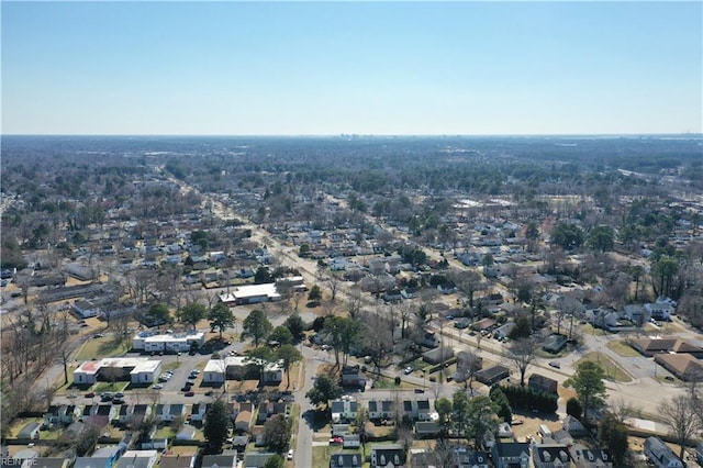 drone / aerial view with a residential view