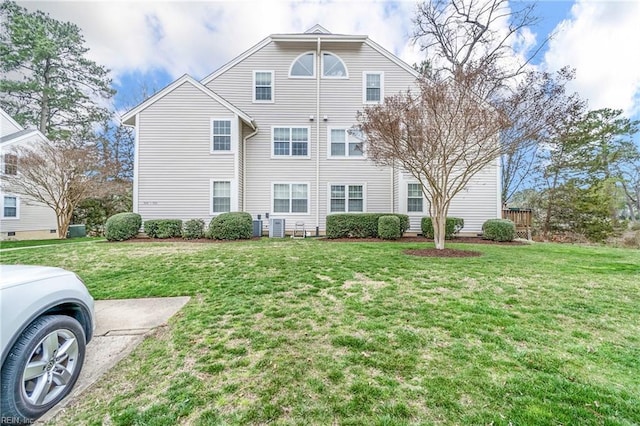 exterior space with a front lawn