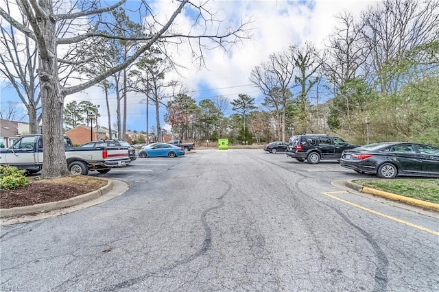 view of road with curbs