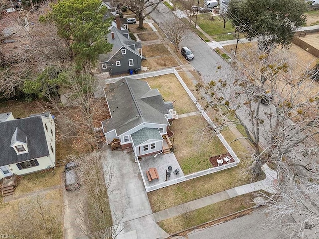 drone / aerial view featuring a residential view