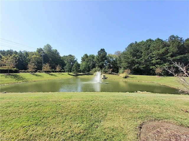 view of water feature