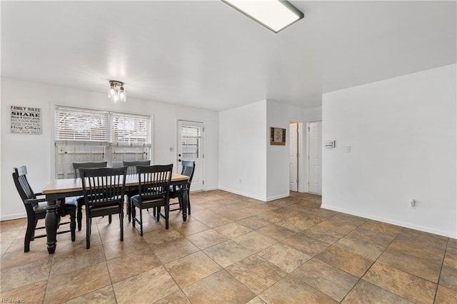 dining area with baseboards