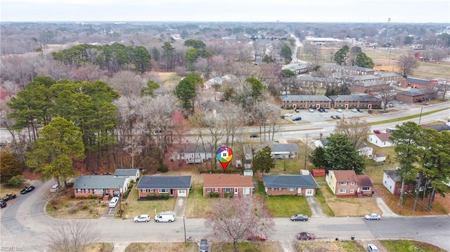 bird's eye view featuring a residential view