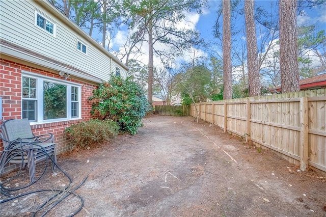 view of patio with fence