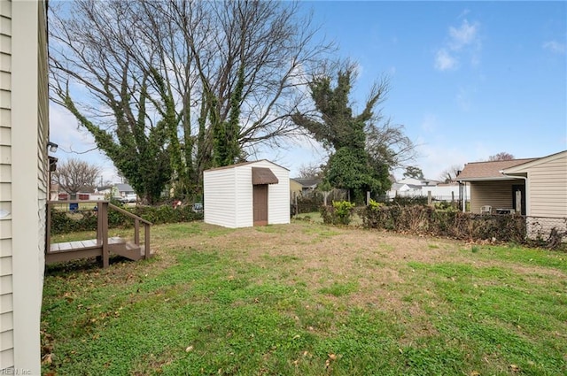 2118 Madison Ave, Newport News, VA 23607 - view of yard featuring an outbuilding, fence, and a storage shed