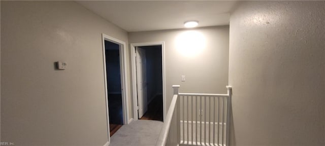 1832 Roanoke Ave, Newport News, VA 23607 - hallway featuring carpet flooring and an upstairs landing