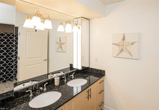 full bathroom with vanity
