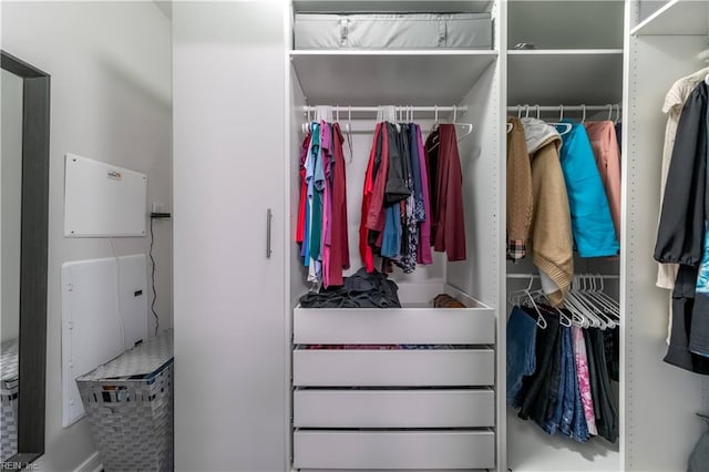view of closet