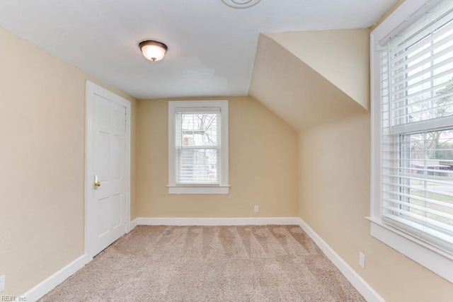 507 Bellwood Rd, Newport News, VA 23601 - bonus room with vaulted ceiling, carpet, and baseboards