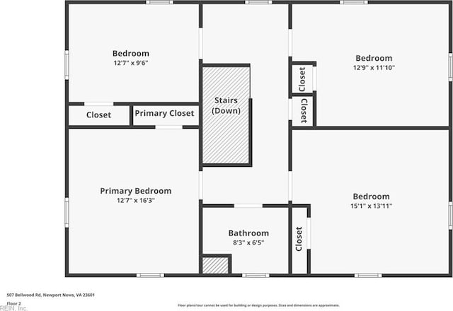 507 Bellwood Rd, Newport News, VA 23601 - view of layout