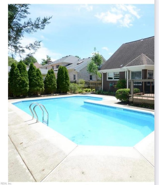 4825 Berrywood Rd, Virginia Beach, VA 23464 - view of swimming pool with a patio area and a fenced in pool