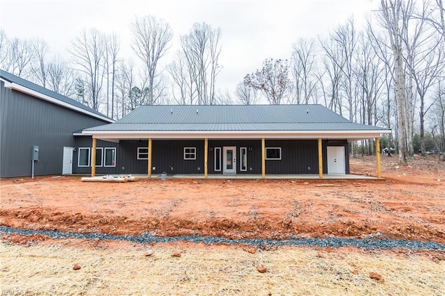 11AC Glass Rd, Hayes, VA 23072 - rear view of property featuring covered porch and metal roof