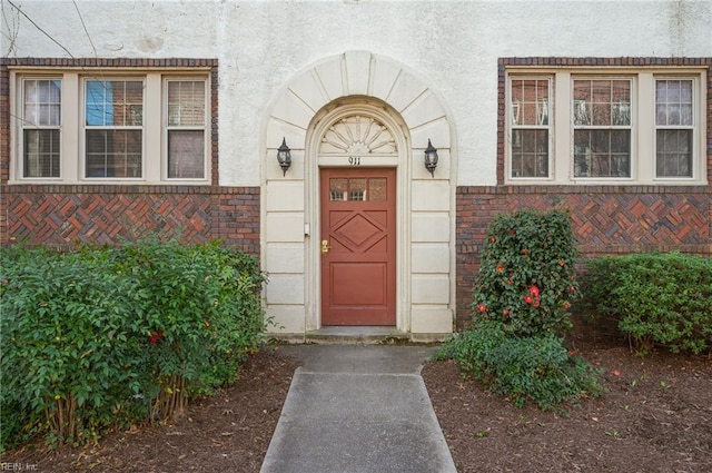 911 Spotswood Ave Unit 6, Norfolk, VA 23517 - entrance to property with stucco siding and brick siding