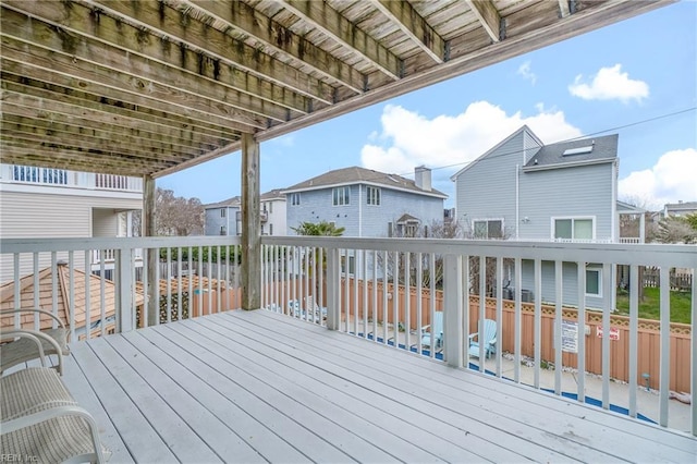 832 Surfside Ave, Virginia Beach, VA 23451 - wooden terrace with a residential view