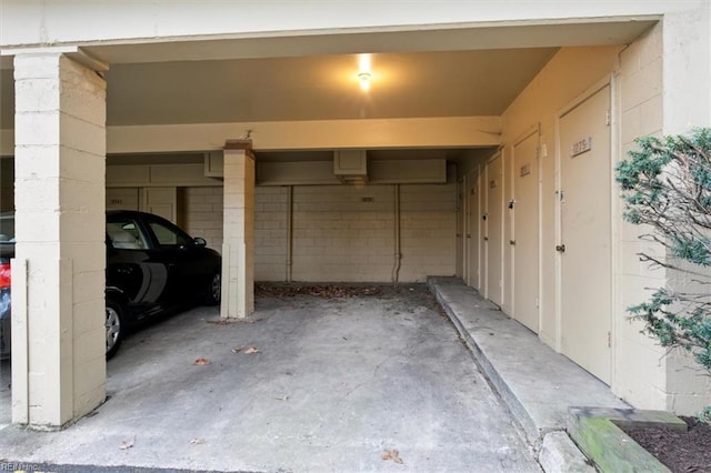 1275 Pacifica Ct, Newport News, VA 23608 - garage with concrete block wall