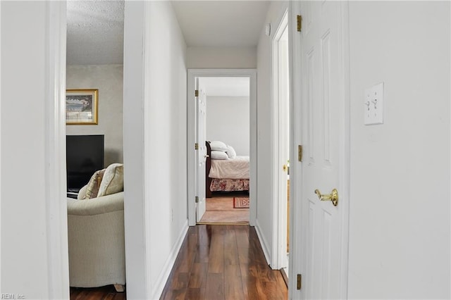 421 Richneck Rd, Newport News, VA 23608 - hall featuring baseboards and dark wood-type flooring