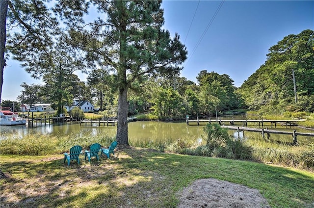 38 Callis Ln, Deltaville, VA 23043 - view of yard featuring a water view
