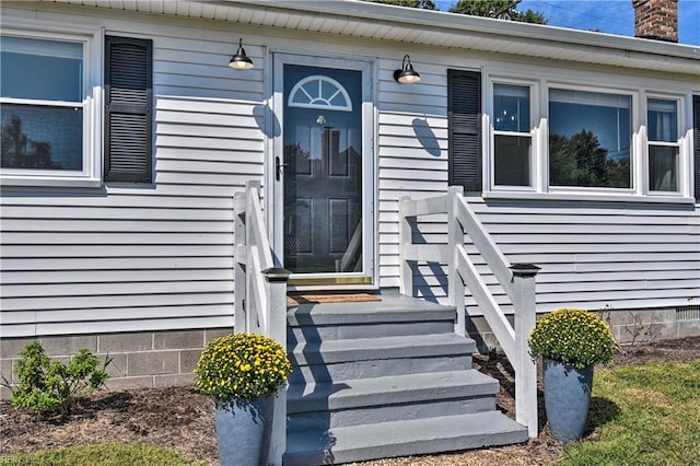 38 Callis Ln, Deltaville, VA 23043 - entrance to property with a chimney