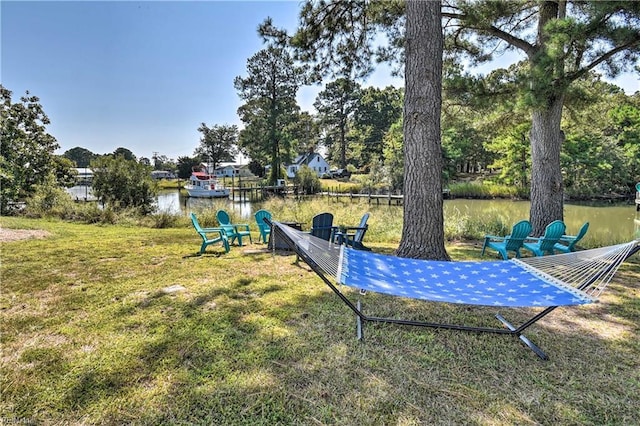 38 Callis Ln, Deltaville, VA 23043 - view of yard featuring a water view