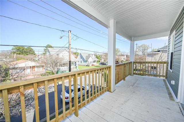 balcony featuring a residential view