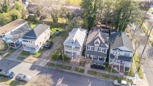 bird's eye view featuring a residential view