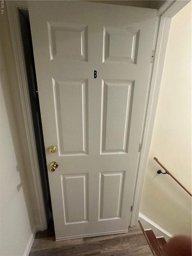 422 Homestead Ave, Hampton, VA 23661 - details featuring baseboards and wood finished floors