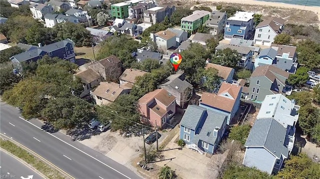 bird's eye view featuring a residential view
